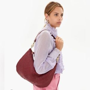 Clare V Moyen Messenger in Oxblood